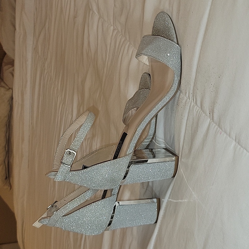 Silver heels